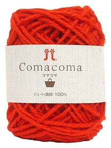 ハマナカ コマコマ 麻糸 極太 COL.20 レッド 系 40G 約34M 2177