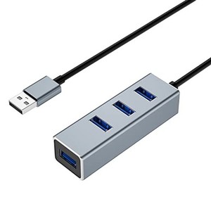 USB ハブ 3.0 4ポート スリム 小型・軽量 100CM延長ケーブル 5GBPS 超高速 バスパワー PS4 PS5 WINDOWS MAC CHROMEBOOK 対応