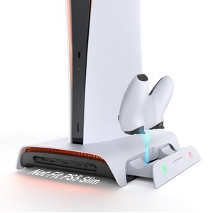 PS5用 スタンド 縦置き KIWIHOME PS5 冷却スタンド PS5 冷却ファン PS5 縦置きスタンド PS5 スタンド RGB 充電スタンド コントローラー 2