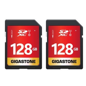 GIGASTONE 128GB SDカード 2枚セット UHS-I U1 CLASS 10 SDXC メモリーカード 高速 フルHD ビデオ デジタルカメラ SD CARD FULL HD ミニ