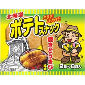 かとう製菓 ポテトスナック焼とうきび風味×8袋