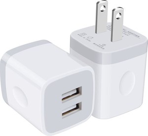 VIVIBER ACアダプター 2ポート急速充電器 USB 充電器【2個セット】PSE認証 IPHONE 充電コンセント コンパクトアダプター スマホ充電器 ア