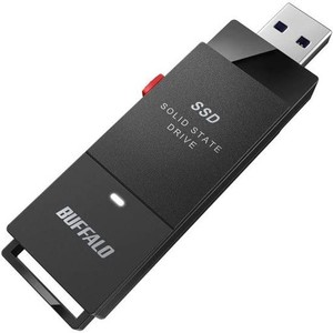 SSD-PUT1.0U3BC/D [外付けSSD ポータブル USB3.2 GEN1 スティック型 TV録画対応 1.0TB ブラック]