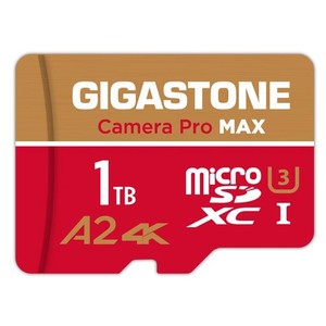 GIGASTONE マイクロSDカード 1TB, 4K ULTRA HD ビデオ録画, GOPRO アクションカメラ スポーツカメラ, 高速4Kゲーム動作確認済 150MB/S, U