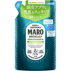 【医薬部外品】デオスカルプ 薬用 シャンプー [グリーンミントの香り] MARO マーロ 詰め替え 400ML メンズ