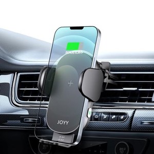 JOYYTECH 車載ホルダー ワイヤレス充電 車載ワイヤレス充電器 スマホホルダー 車 15W QI急速充電 車載スマホホルダー 自動開閉 エアコン