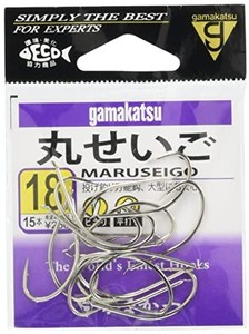 がまかつ(GAMAKATSU) 丸セイゴ フック 白 18号 釣り針