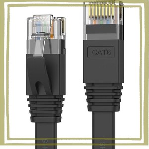 SENETEM LANケーブル 5M CAT6 フラットLANケーブル カテゴリ-6 高速 LANケーブル CAT6準拠 イーサネットケーブル RJ45 やわらか スリム 