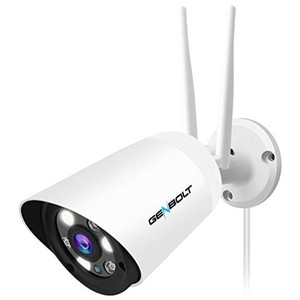 【2.4/5GHZ WI-FI】防犯カメラ ワイヤレス 屋外 監視カメラ WI-FI 110°超広角 GENBOLT 200万画素 ネットワークカメラ カラー暗視 AI人体