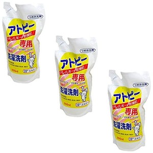 【まとめ買い】エルミー アトピー衣類用洗濯洗剤 詰替 800ML ×3個