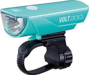キャットアイ(CAT EYE) LEDヘッドライト VOLT200 USB充電 チェレステ HL-EL151RC 自転車