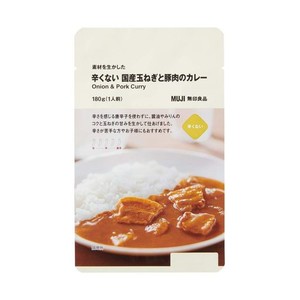 MUJI 無印良品 素材を生かした 辛くない 国産玉ねぎと豚肉のカレー 180G(1人前) 82505849