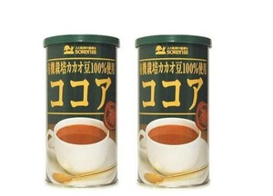 [創健社] 粉末ココア 有機栽培カカオ豆100%使用のココア 80G×2