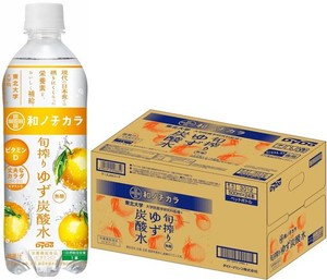 ダイドー 和ノチカラ 旬搾りゆず炭酸水 500ML×24本