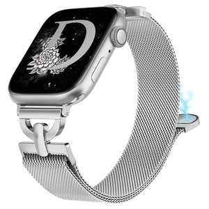 GIROVO コンパチブル APPLE WATCH バンド/アップルウォッチバンド, Dバックル ステンレス磁石磁気マグネットあっぷるうぉっち交換ベルト 