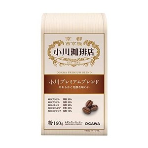 小川珈琲店 小川プレミアムブレンド 粉 160G ×3個