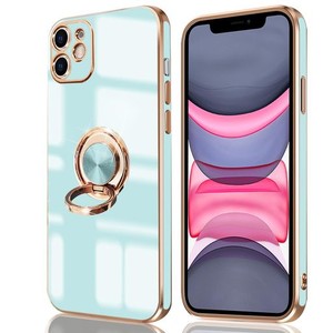 IPHONE 11 ケース リング付き アイフォン11 リング カバー 全面保護 スマホケース TPU 耐衝撃 スタンド機能 車載スタンド対応 ストラップ