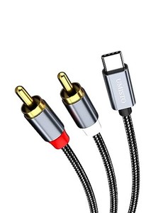 UMISTO USB-C RCA 変換ケーブル 赤/白 DACチップ搭載 Y型 分岐 高耐久性 DACチップ搭載 HIFI音質 IPAD PRO 2021 AIR 4 MINI 6 MACBOOK PR