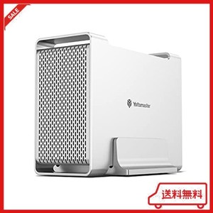 [RAID機能]YOTTAMASTER HDDケース 3.5インチHDD×2台搭載可能 USB3.0 5GBPS接続 RAID0/RAID1/SPAN対応 RAIDケース 2BAY 外付けハードディ