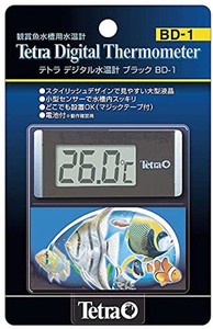 テトラ (TETRA)デジタル水温計 ブラック BD-1 水温計 アクアリウム 熱帯魚 メダカ 金魚