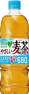 サントリー グリーンダカラ やさしい麦茶 お茶 麦茶 ペットボトル 680ML ×24本