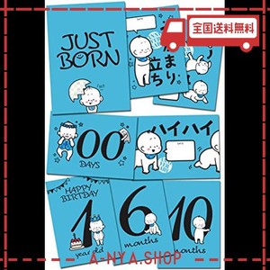 【BABYSTITY】月齢フォト カード マンスリーカード 24面12枚 赤ちゃん 写真 (BABY_BOY)