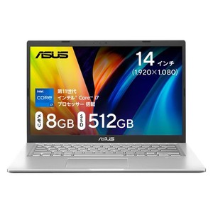 ASUS ノートパソコン VIVOBOOK 14 14インチ 第11世代 CORE I7-1165G7 メモリ8GB SSD512GB WPS OFFICE搭載 WINDOWS11 バッテリー駆動4.8時