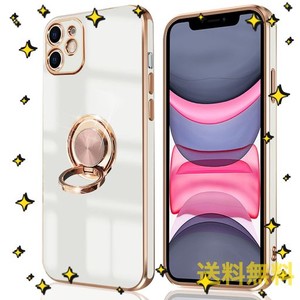 IPHONE 11 ケース リング付き アイフォン11 リング カバー 全面保護 スマホケース TPU 耐衝撃 スタンド機能 車載スタンド対応 ストラップ