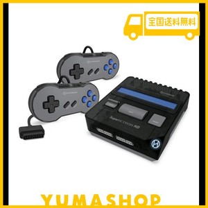 HYPERKIN SUPA RETRON HD BLACK : スーパーファミコンSFC/SNES(NTSC/PAL) 対応 プレミアム レトロ ゲーム コンソール 互換機