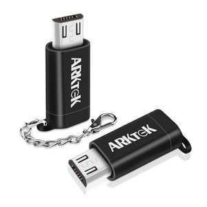 ARKTEK ライトニング → MICRO USB アダプタ キーボード付き ライトニング (メス) から マイクロ USB接続口 ケーブル コンバーター 充電