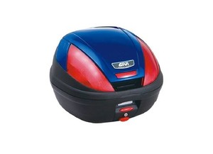 GIVI(ジビ) バイク用 リアボックス モノロック 37L E370B529D ブルー塗装 レッドレンズ 68046