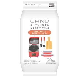 エレコム キッチン・家電クリーナー CAND/調理家電・器具用/ティッシュ