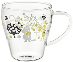 山加商店 MOOMIN ( ムーミン ) 耐熱ガラス マグカップ 大きい 330ML ムーミン グッズ コーヒーカップ 紅茶 カップ ティーカップ 耐熱マグ