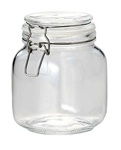 パール金属 梅酒瓶 果実酒びん 1L 1,000ML ガラス製 角型 保存 ビン イタリアーナ L-1011