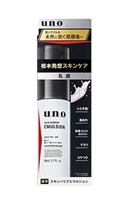 UNO(ウーノ) スキンバリアエマルジョン (メンズ乳液) 80ミリリットル (X 1)