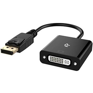 RANKIE DISPLAYPORT（オス）-DVI（メス） 変換アダプター 1080P高解像度 ブラック