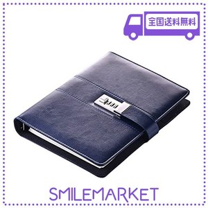 ALION-OTSシステム手帳 A5 手帳 秘密ノート ビジネス手帳 システム手帳 文房具 進学 誕生日 プレゼント ギフト高級 防水 PU革製