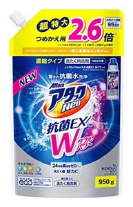 【大容量】アタックNEO 抗菌EX Wパワー 洗濯洗剤 濃縮液体 詰替用 950G