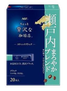 AGF ちょっと贅沢な珈琲店 スティックブラック 瀬戸内まろやかブレンド 20本×3箱 【 インスタントコーヒー 】 【 スティックコーヒー 】