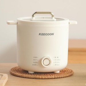 KEECOON 炊飯器 1合 ゆで卵メーカー 一人暮らし ミニ 炊飯 器 多機能 エッグマイスター スチームクッカー 電気鍋 一人用 卵蒸し器 温泉卵