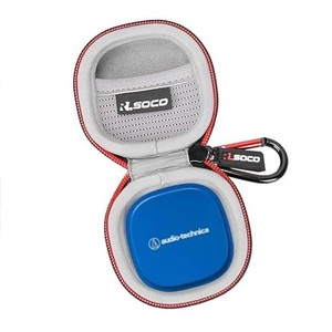 RLSOCO ケース オーディオテクニカ AUDIO-TECHNICA ATH-SQ1TW2/ SQ1TW完全ワイヤレスイヤホン対応 (ブラック)