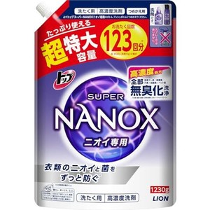 トップ ナノックス(NANOX)【大容量】トップ スーパーナノックス ニオイ専用 プレミアム抗菌処方 部屋干し 洗剤 蛍光剤無配合 洗濯洗剤 液