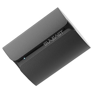 SUNEAST 外付けSSD 512GB 超小型 コンパクト ポータブルSSD USB3.1 TYPE-C 最大読込速度560MB/秒 PS4 PS5 動作確認済み USB TYPE-C 変換