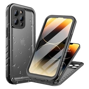 COZYCASE IPHONE 14 PRO MAX用 ケース - IPHONE 14 PROMAX用 防水ケース「耐衝撃/360度/全面/両面/米軍/ストラップ付き」 IPHONE14PROMAX