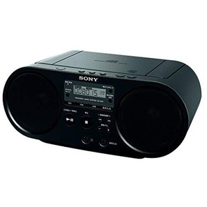 ソニー aux cdラジオ zs-s40 : fm/am/ワイドfm対応 ブラック zs-s40 b