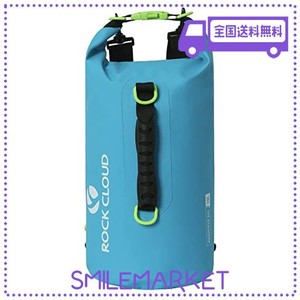 ROCK CLOUD ドライバッグ 防水バッグ ドラム型 防水ポーチ リュック 折りたたみ 軽量 10L 20L アウトドア 海水浴 釣り ビーチ 水泳 登山 