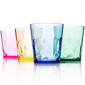 SCANDINOVIA【日本製】250ML 割れないグラス - 4個セット - 割れない プラスチック コップ - ハイグレード プラコップ BPA フリー 食洗機