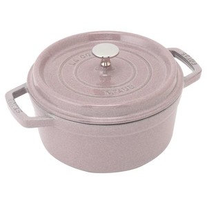 STAUB ストウブ 「 ピコ ココット ラウンド シフォンローズ 22CM 」 両手 鋳物 ホーロー 鍋 IH対応【シリアルナンバー付き日本正規販売品