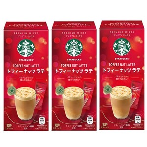 STARBUCKS(スターバックス) ネスレプレミアムミックス トフィーナッツラテ インスタント(スティック) 4P×3箱