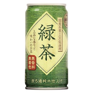 神戸茶房 緑茶 缶 185G ×30本 [ 国産茶葉100% お茶 ]